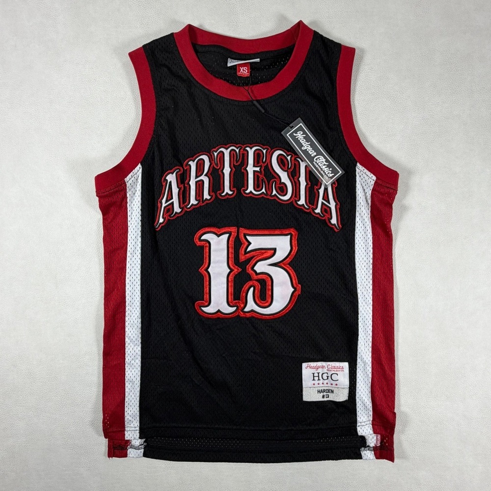 NWT Headgear Classics James Harden Artesia High School Basketball Jersey Mens XS